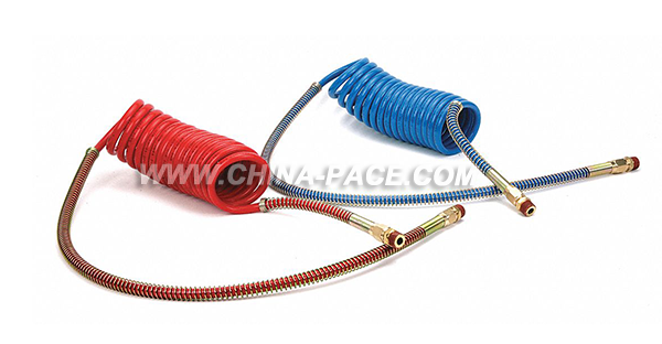 Air Brake Suzi Coil 1/2" OD Long Tail, Suzi coil Air brake hose